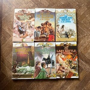 Vintage C.S. Lewis Chronicles of Narnia Books